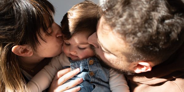 Parents loving child